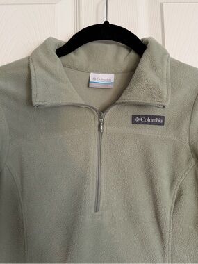 Columbia XS Sage Green Half-Zip Fleece Pullover Women’s
